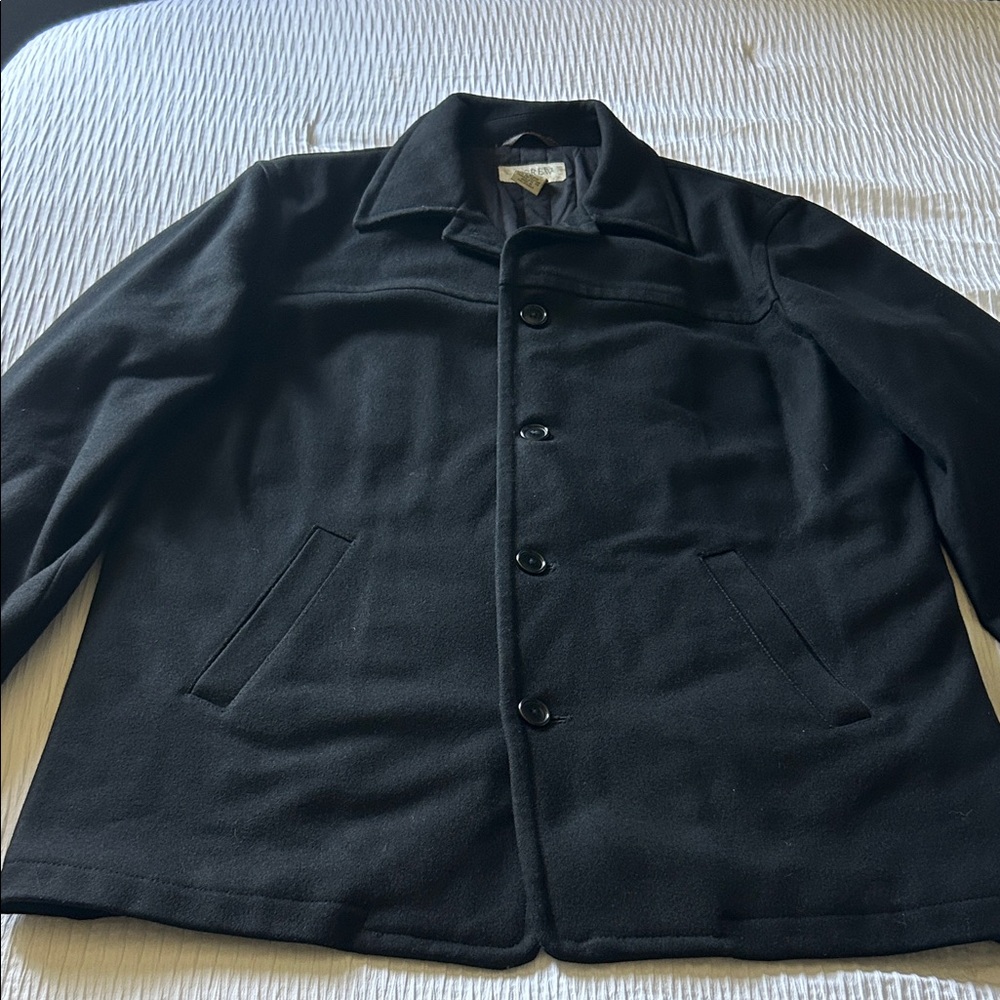 J. Crew Men’s Black Pea Coat